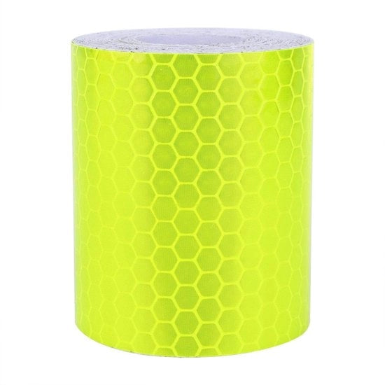 Tappetino riflettente in PVC - 5 cm largo - 3 metri lungo - Tappetino di avvertimento - Autoadesivo - Per sicurezza stradale