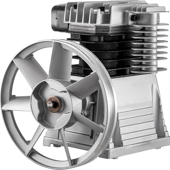 Compressore d'aria a doppio cilindro 375 litri con pistone caldo