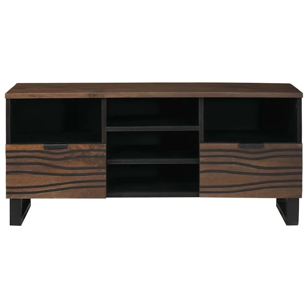 Mobile TV con cassetto-Credenza per TV Noce 100 x 33 x 46 cm Legno multistrato