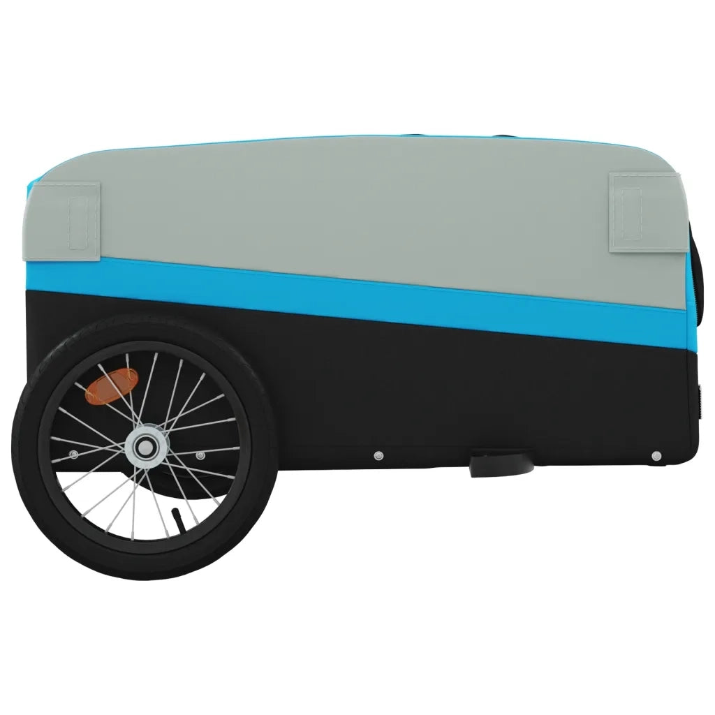 Rimorchio da Bici Nero e Blu 45 kg in Ferro CFW5415795