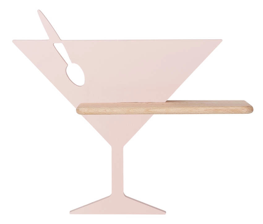 Applique Candellux Piccolo LED 4W rosa legno chiaro