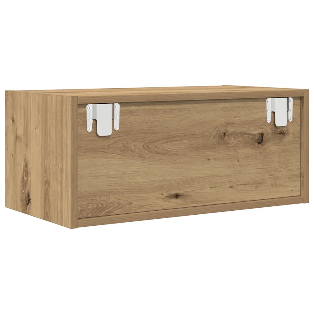 Mobili Porta TV 2 pz Rovere Artigianale 60x31x25,5cm Truciolato