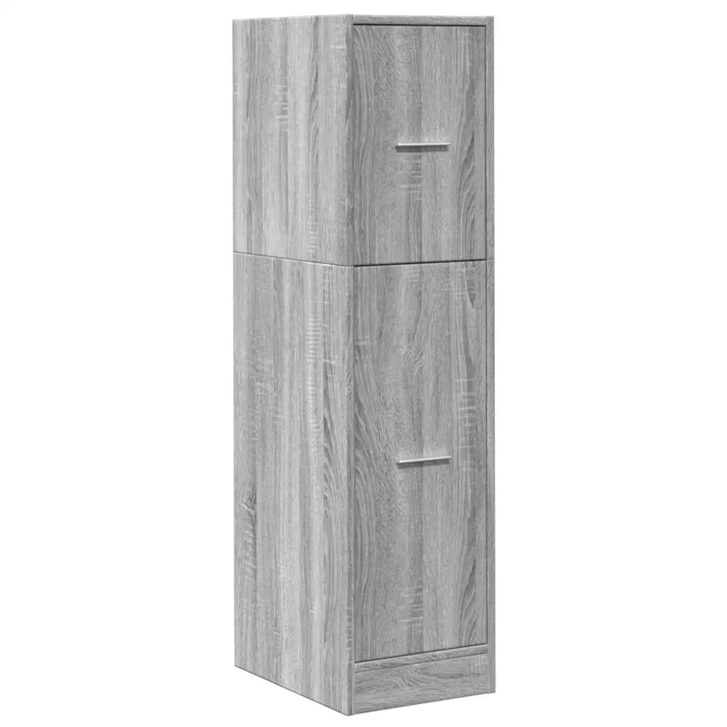 vidaXL Armadietto da Farmacia Grigio Sonoma 30x41x118 cm in Truciolato