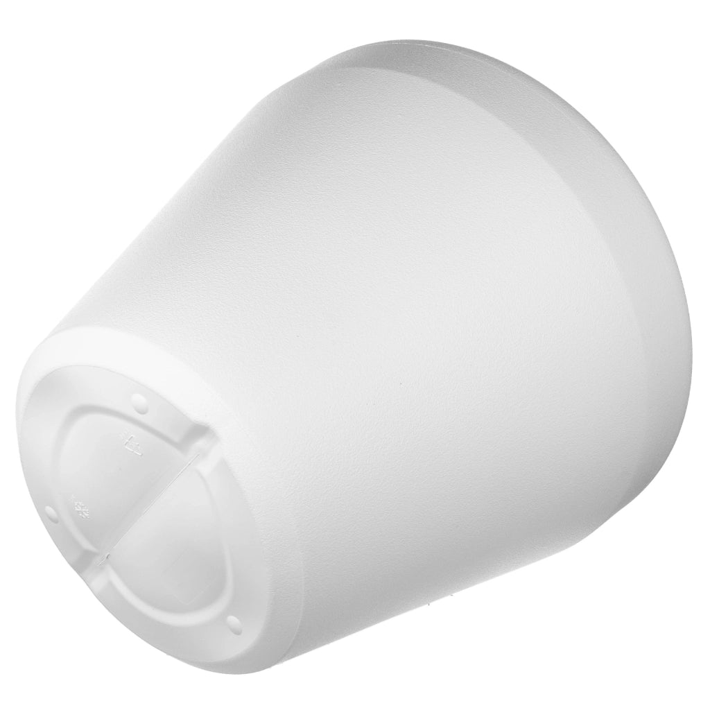 Vaso da fiori KADAX, grande, rotondo, da giardino, bianco, 39 cm