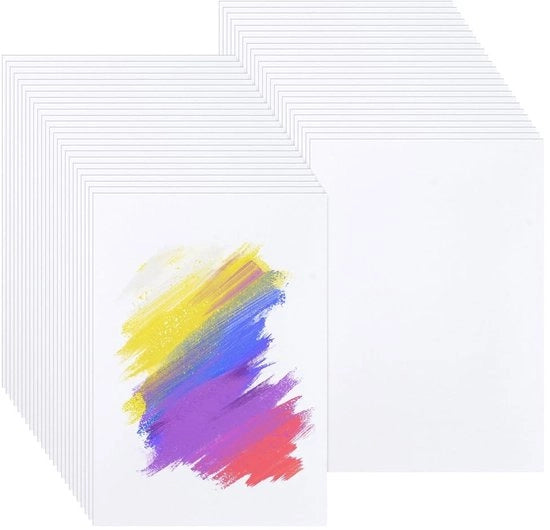 Blocco di carta da disegno 50 pezzi - 298 x 210 mm - Teglie di carta bianca - Kalligrafia/Acquaforte - Quaderno di schizzi/Quaderno di note - Resistente alle macchie - Carta da disegno