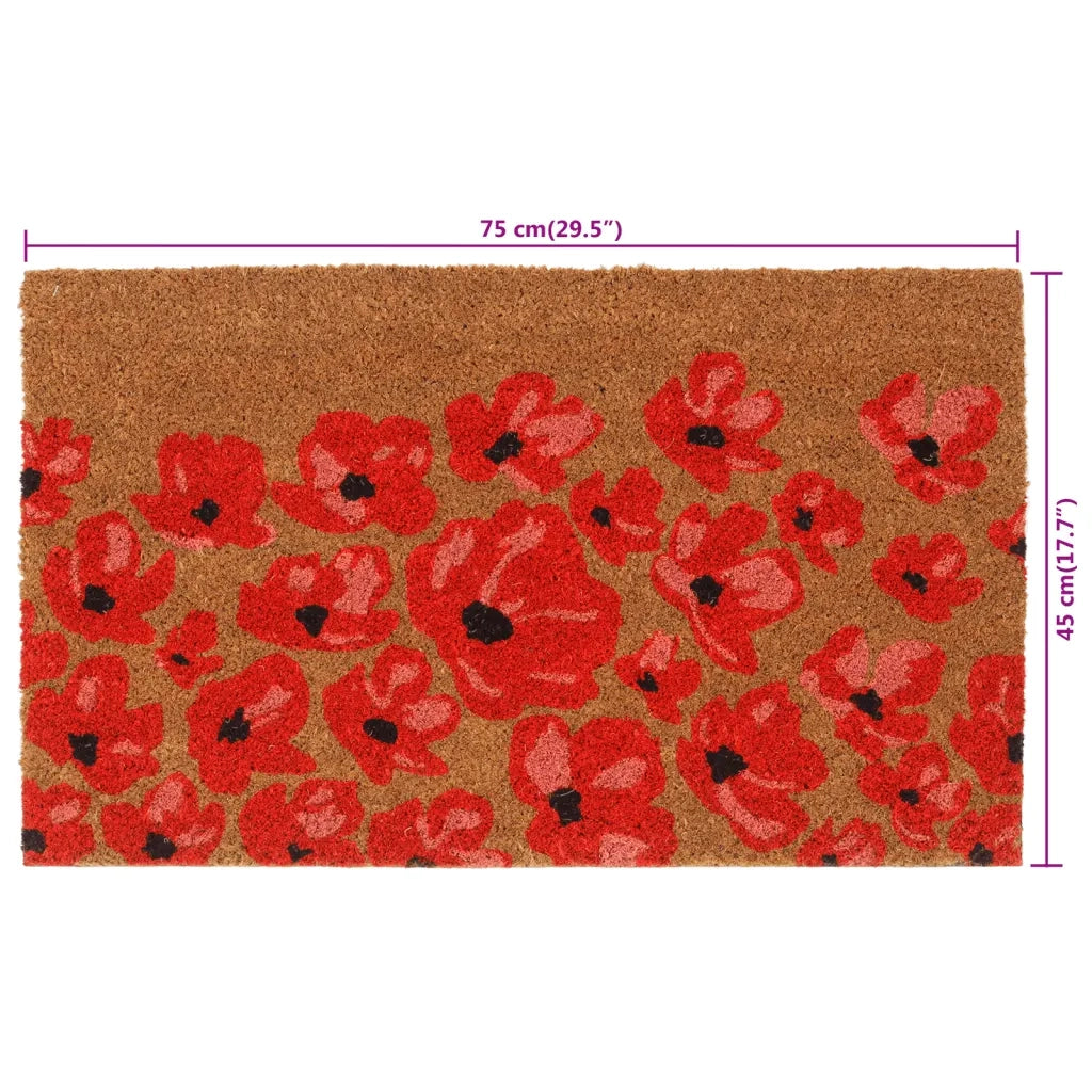 vidaXL Zerbino Naturale 45x75 cm Fibra di Cocco