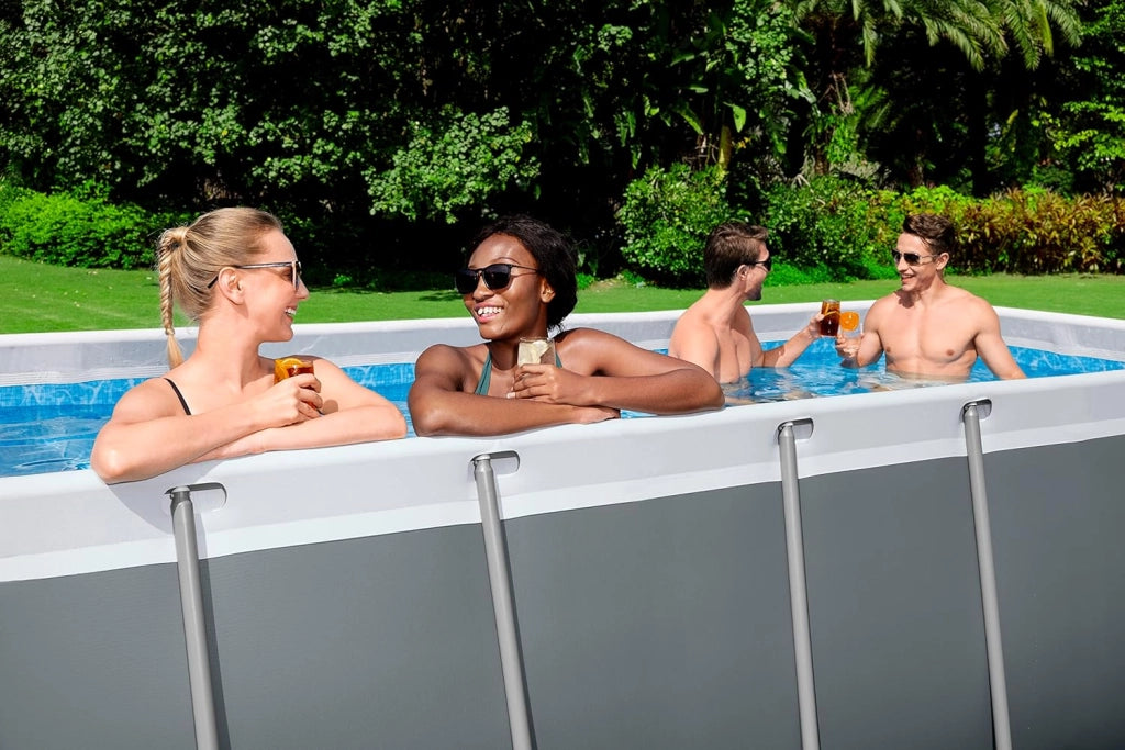 Set piscina fuori terra Steel Pro Max da 412x201x122 cm