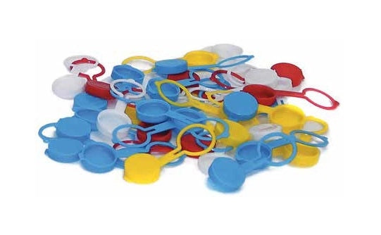 Tappi bottiglia con collarino confezione 20 pezzi colorati astro