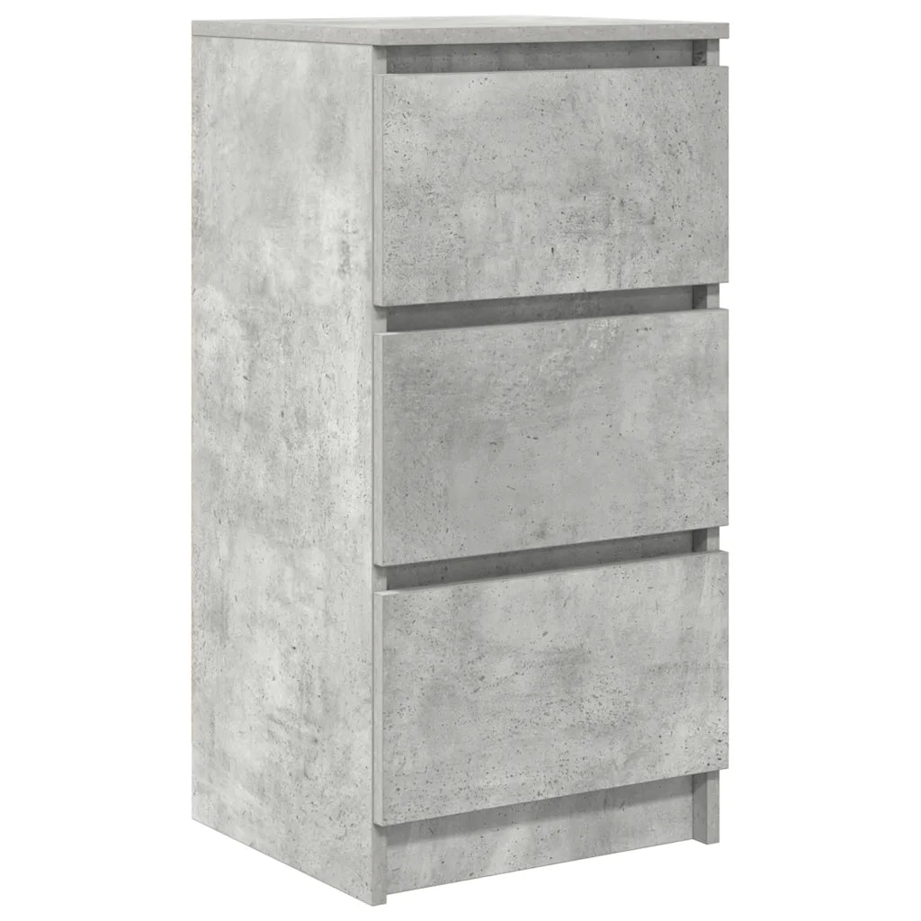Credenza Grigio Cemento 37,5x35x76 cm in Legno Multistrato 861727