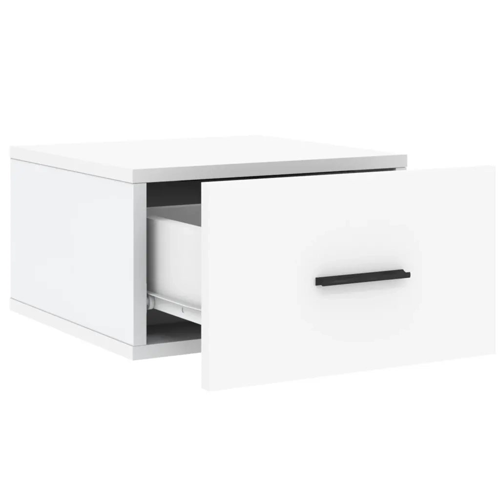 vidaXL Comodino a Muro Bianco 35x35x20 cm