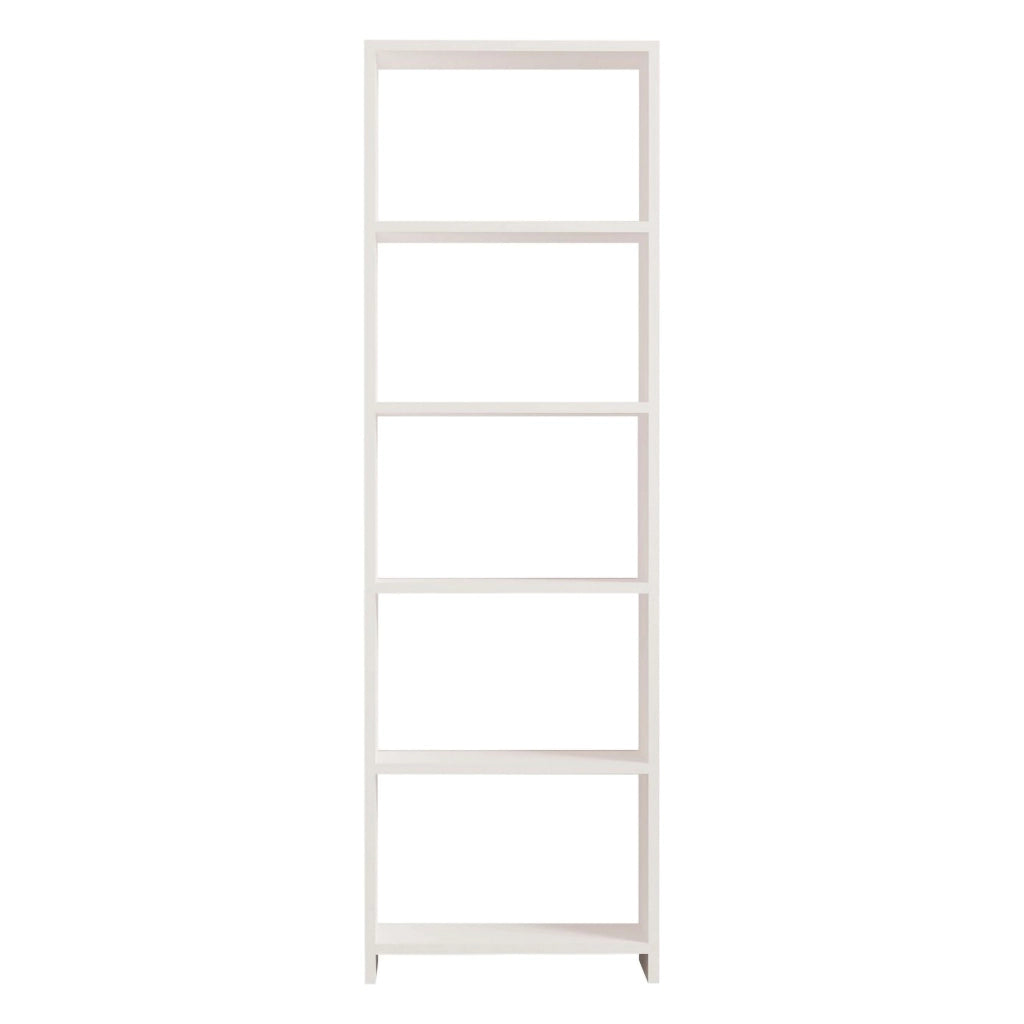 Biblioteca Piubega, Libreria 5 Ripiani, 50x20x160h cm Bianco