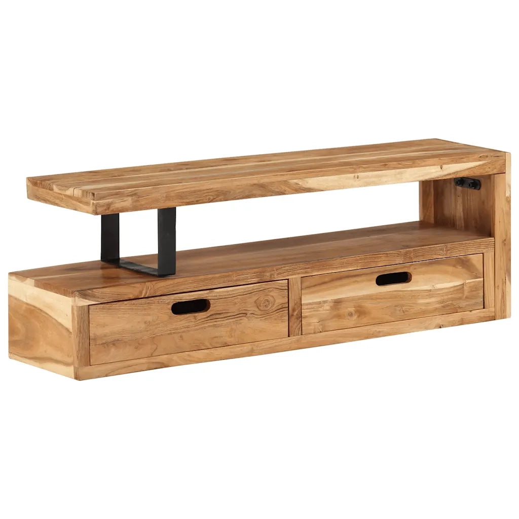 Mobile TV (118-200)x30x40 cm in legno massello di acacia 351780