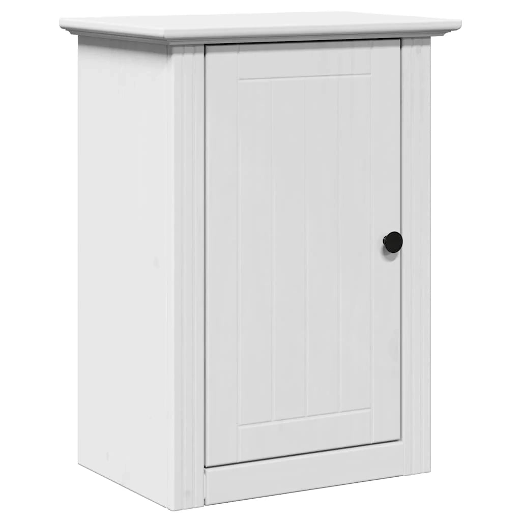 Mobiletto da bagno moderno pratico contenitore 44 x 30 x 60 cm legno di pino bianco 02_0057674