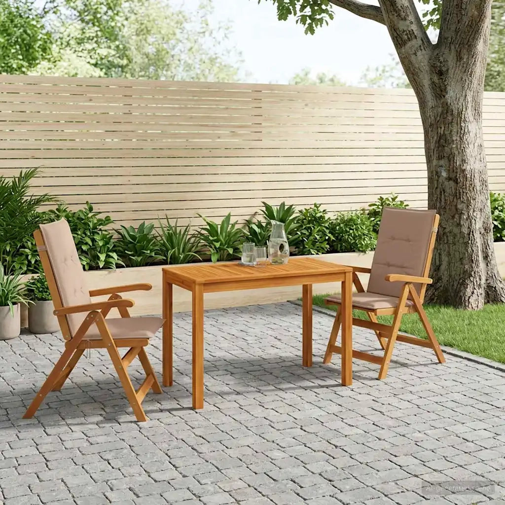 Set da pranzo da giardino 3 pezzi 3 pz Naturale 3434605