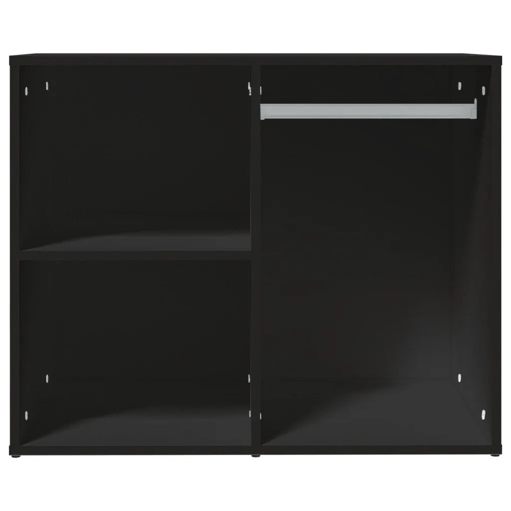 Armadietto per Cosmetici Nero 80x40x65 cm in Legno Multistrato 808847