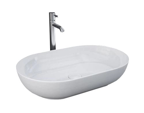 RAK LAVABO DA APPOGGIO FEELING OVALE 55CM BIANCO