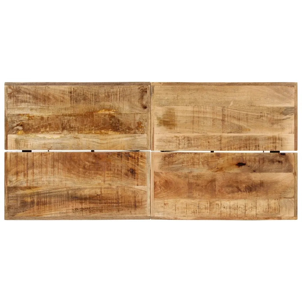 Tavolino da Bar 150x70x107 cm Legno Massello di Mango e Ferro 356382