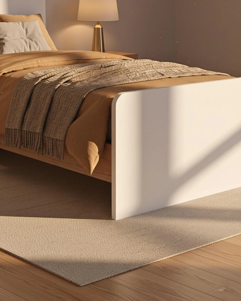 Letto easy con fascioni e pediera - Letto singolo 87 x 197 - Testiera e pediera Bianco, fascioni virginia - Rete e materasso esclusi_