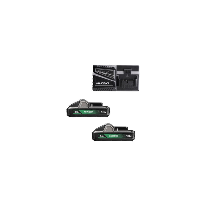 HIKOKI PACK BATTERIA UC18YFSLWEZ 18V 2X4AH+CARIC- 1,0 pz