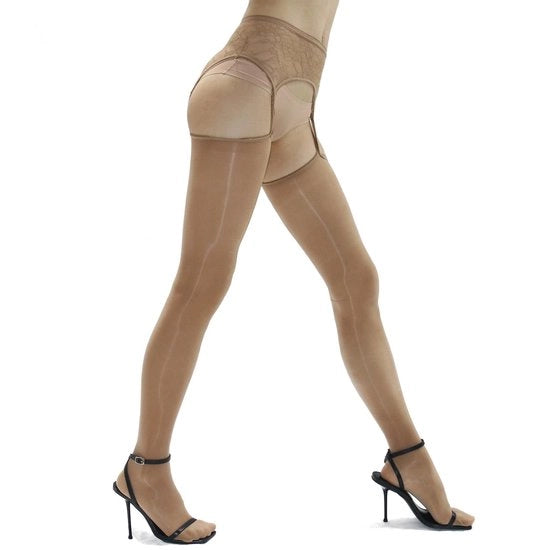 Sottovesti a design unico - Luccicante trasparente - 8 denier - Alta elasticità - Stile francese - Adatto per la maggior parte delle donne - Panty