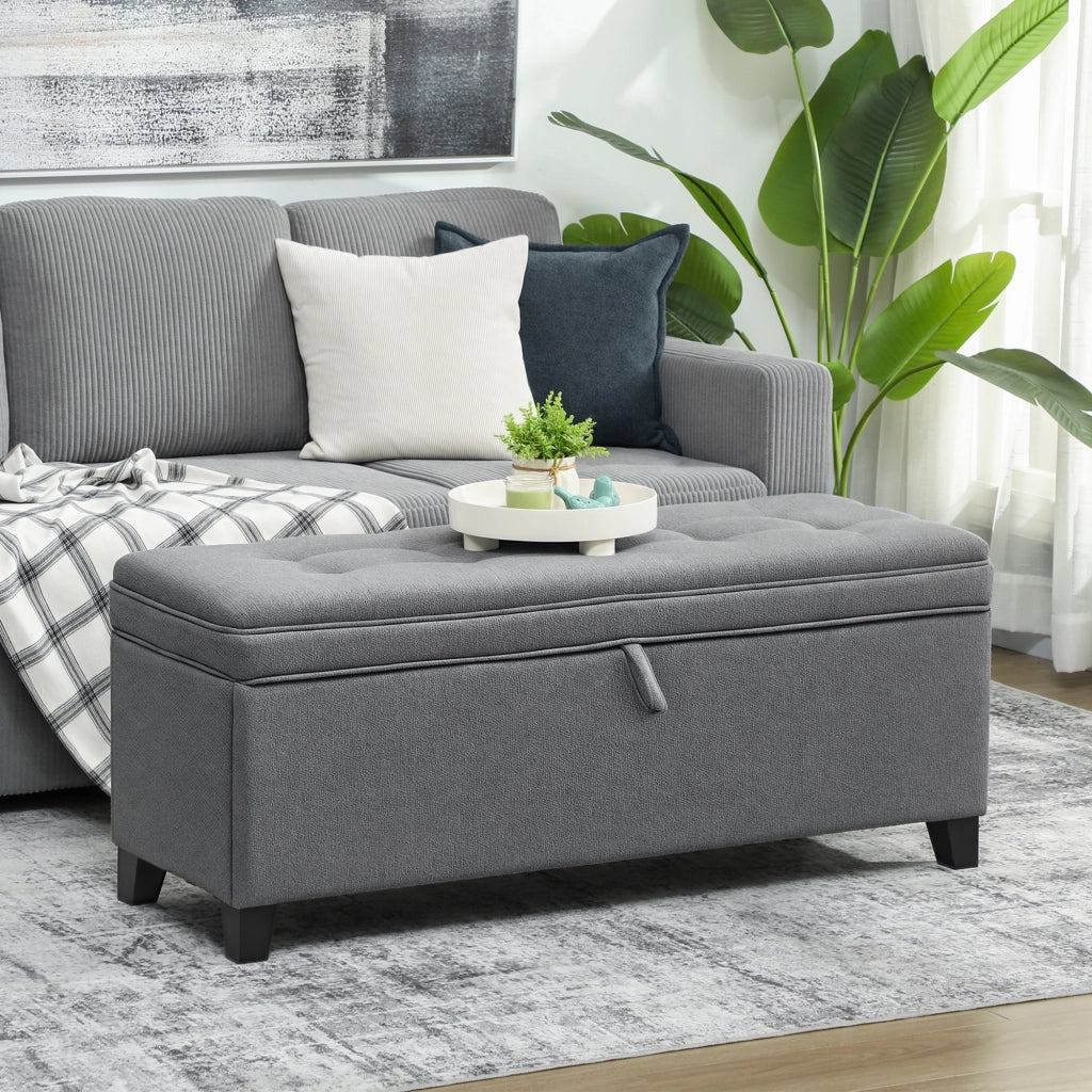 Cassettiera a ribalta con 2 ante ¨C zephmum ¨C 120x40x48 cm grigio scuro