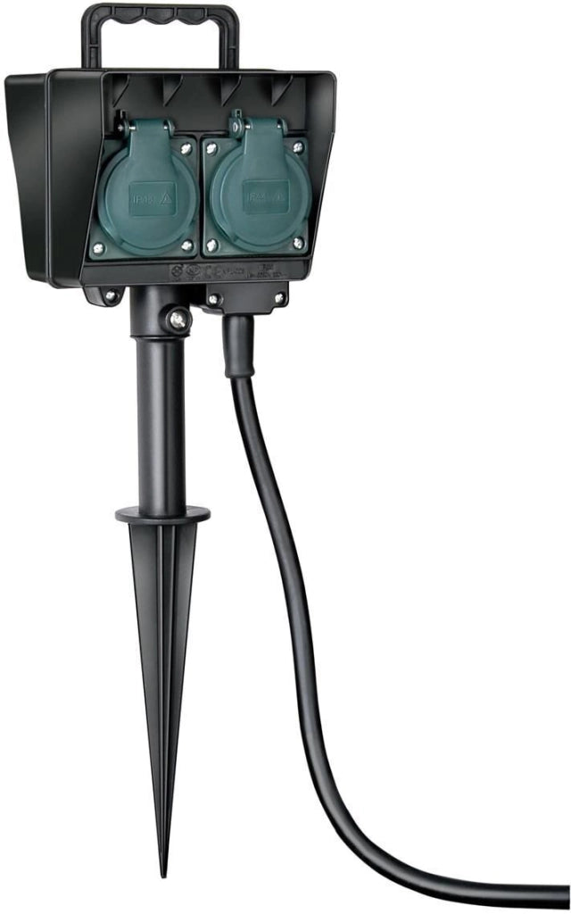 Brennenstuhl 1154440 prolunghe e multiple 1,4 m 4 presa(e) AC Nero, Verde