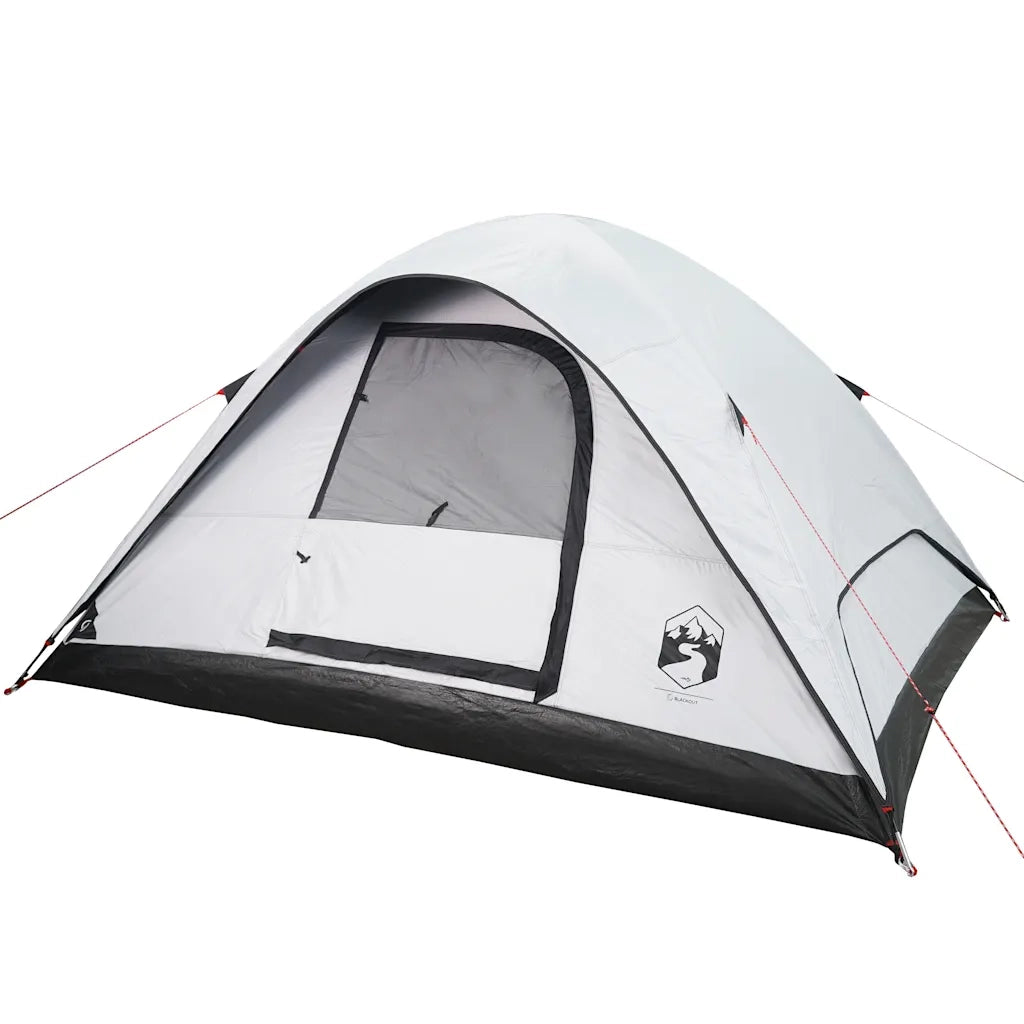 Tenda Familiare a Cupola 6 Persone Bianca Tessuto Impermeabile 94554