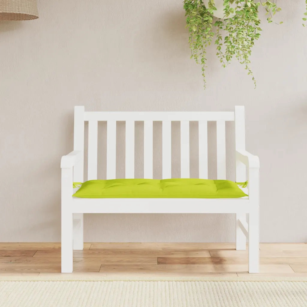 Cuscino per Panca Verde Intenso 110x50x7 cm in Tessuto Oxford 361822