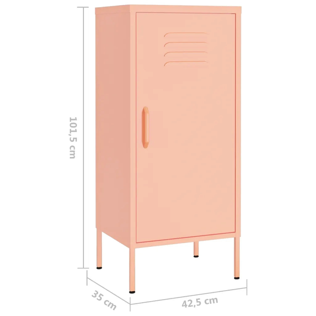 Armadietto Rosa 42,5x35x101,5 cm in Acciaio 336193