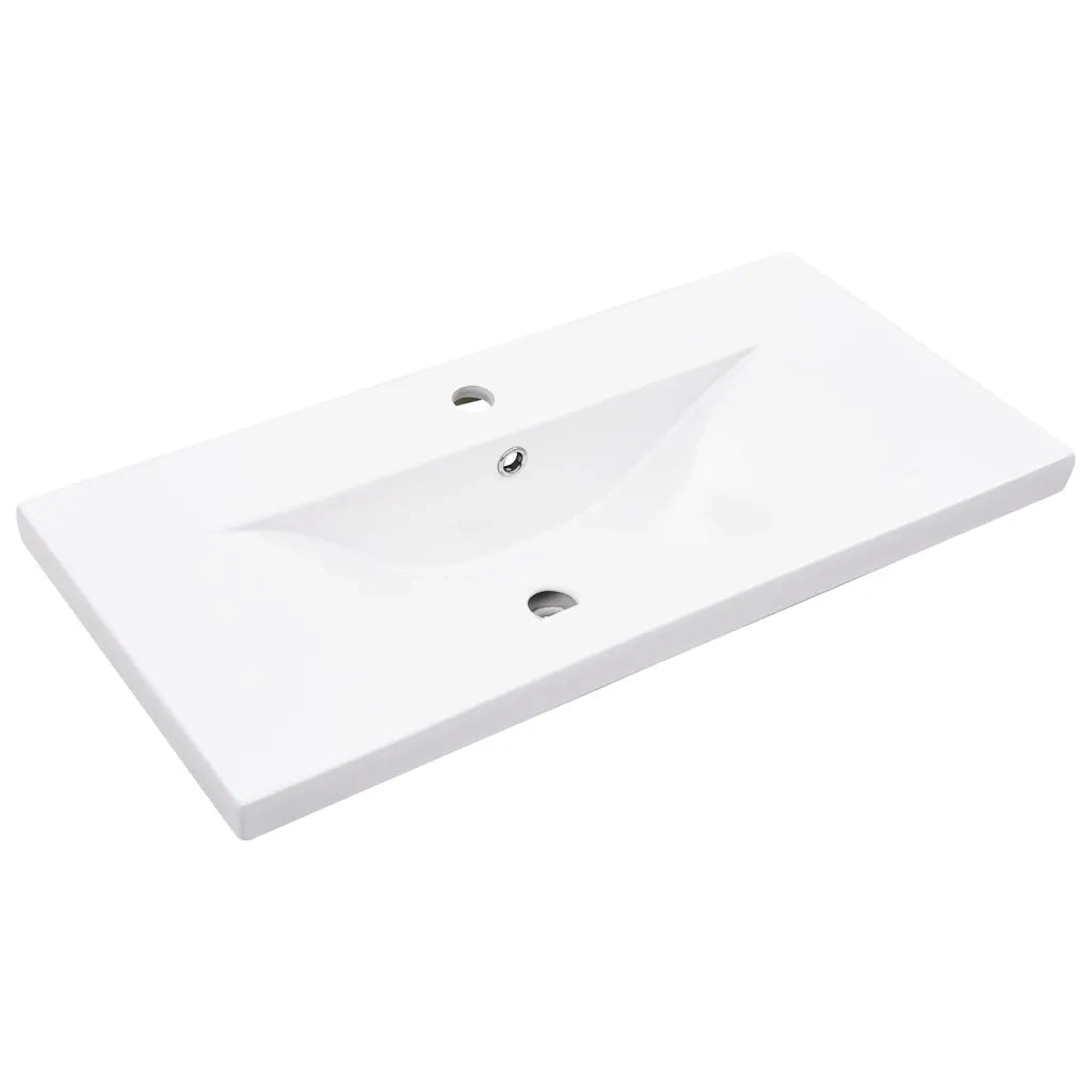 Mobile da Bagno con Lavabo Integrato Grigio Cemento 3324859