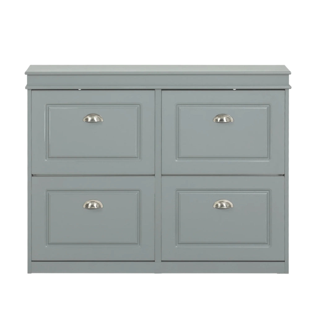 Scarpiera salvaspazio Slim Mobili per Scarpe Serie Scarpiere 105x24x83cm Grigio FSR79-HG