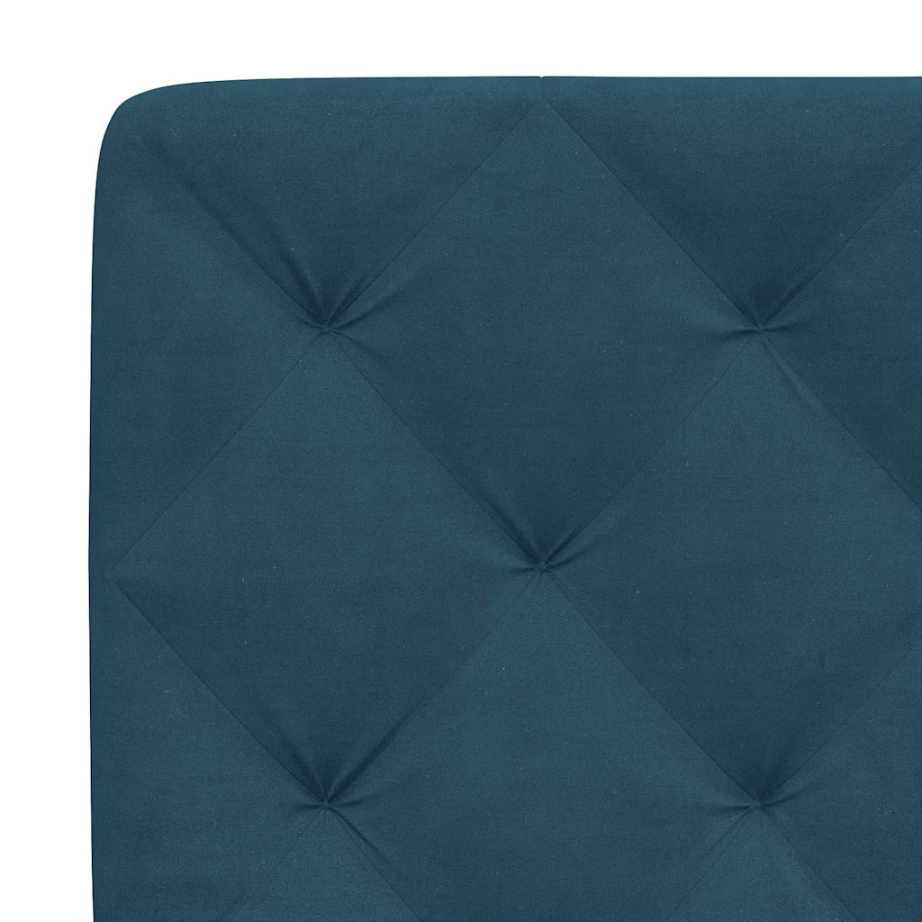 Giroletto senza Materasso Blu 80x200 cm in Velluto 3207891