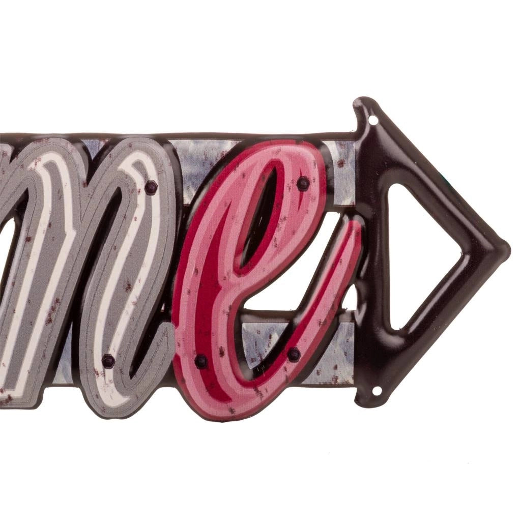 Piatto decorativo da parete in metallo 20x59x1h