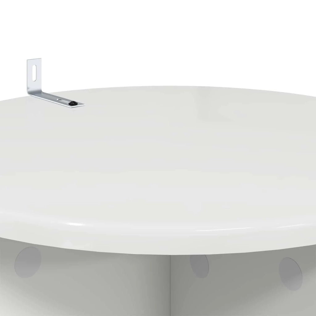 Supporto per piante 2 pcs Bianco Lucido 40 x 40 x 80 cm