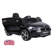 EasyComfort Macchina Elettrica per Bambini BMW 6GT 6V, Macchina Telecomandata con Musica e Fari LED, MP3, Clacson, 106 x 64 x 51 cm, Nero