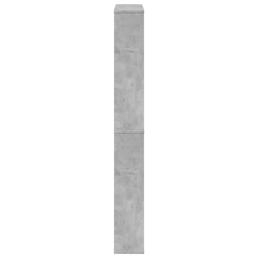Scarpiera con Specchio a 4 Livelli Grigio Cemento 63x17x134 cm 3228275
