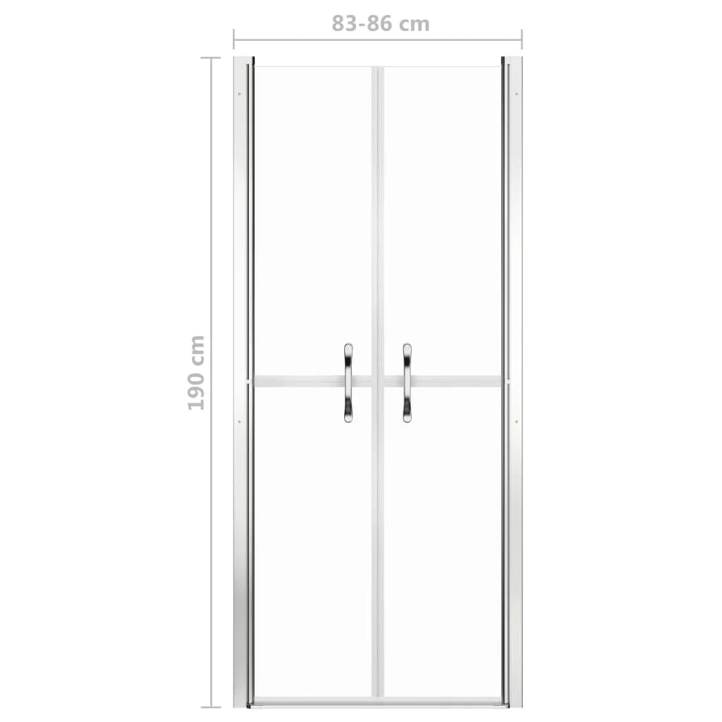 Porta doccia porta per box doccia accessorio per il bagno parete doccia arredamento per la casa ESG trasparente 86 x 190 cm 02_0001987