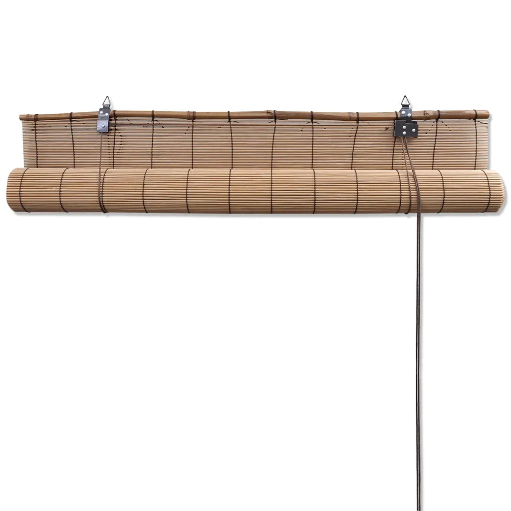 Tende a Rullo in Bamb¨´ Marrone 140x160 cm