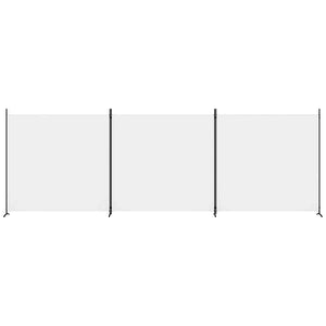 Divisorio a 3 Pannelli bianco 525x180 cm in Tessuto 350278