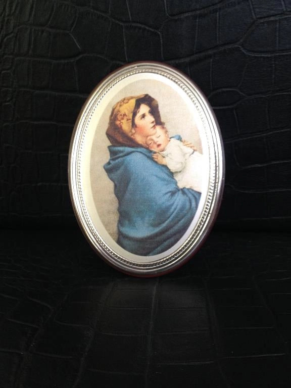 Quadretto Quadro da Parete ovale ferrulli Vintage 10 x 14 cm