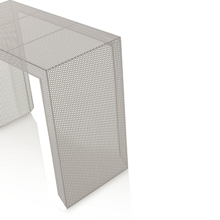 Consolle 85x40x70 cm in Metallo Bianco