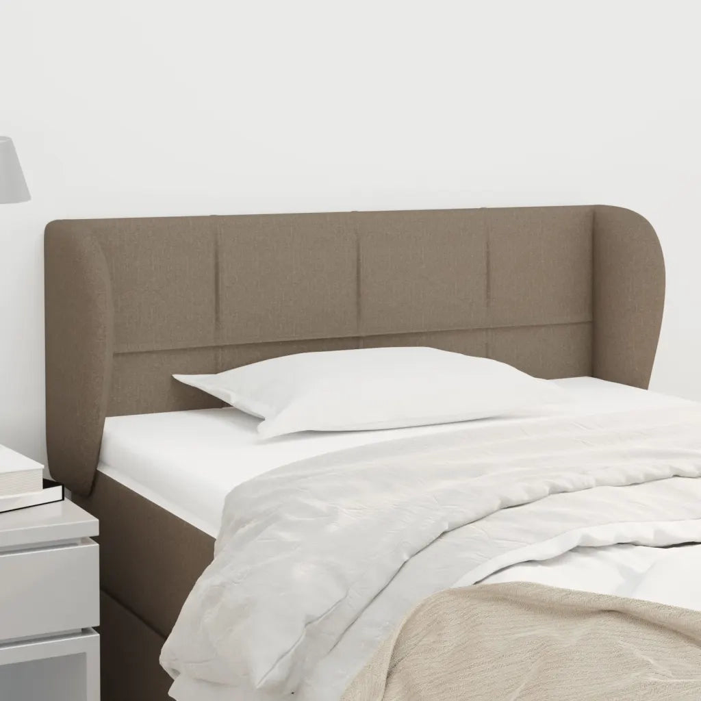 Testiera | Testata ad Orecchio Tortora 83 x 23 x 78/88 cm in Tessuto