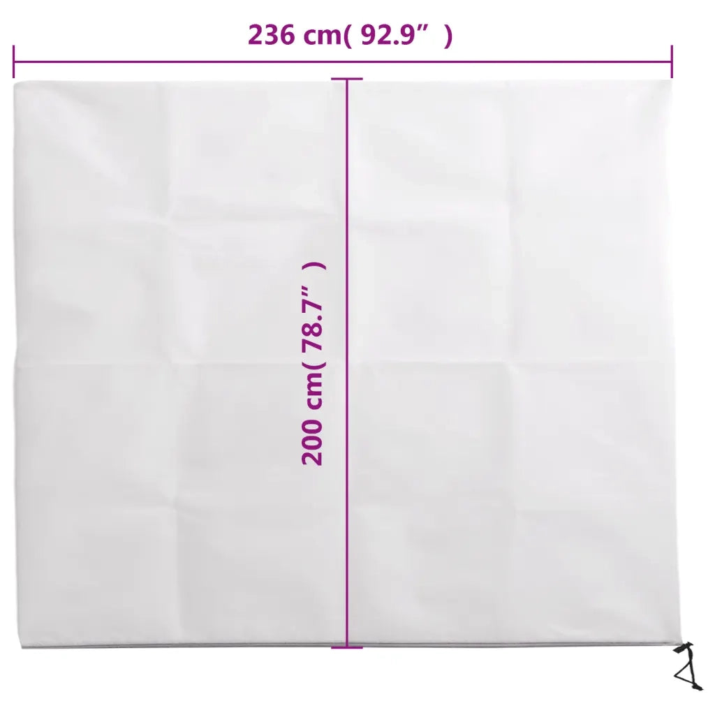 Copertura con Cerniera per Piante 2 pz 70 g/m2 2,36x2 m CFW6599896