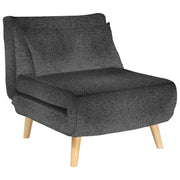 Poltrona Letto Maurice In Tessuto Grigio Scuro Dimensione 77x88x81cm