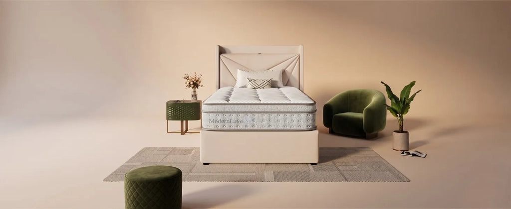 Materasso Ibrido a Molle Insacchettate 7 Zone e Waterfoam Rigidità H3 90x200x25 cm; Bianco