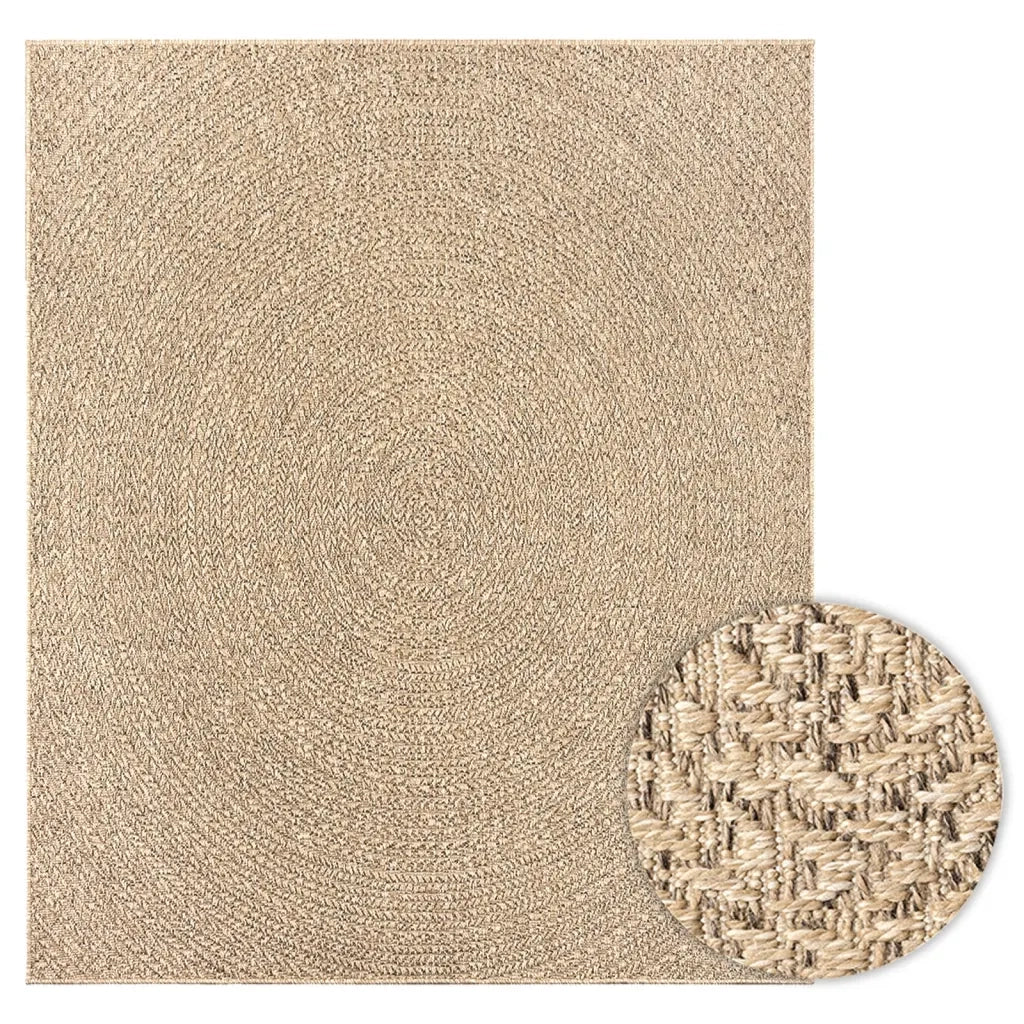 Tappeto del soggiorno | Tappeto ZIZUR 240x340 cm Aspetto Iuta per Interni ed Esterni