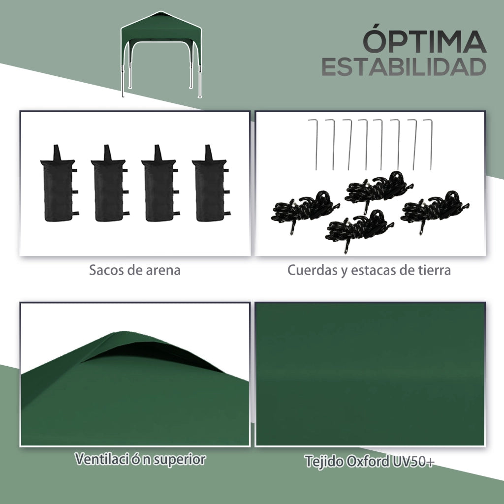 Tenda da Giardino ¨C zephmum ¨C Verde 250x250x268 cm