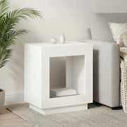 Tavolo laterale Bianco 60 x 40 x 65 cm Legno ingegnerizzato 899895