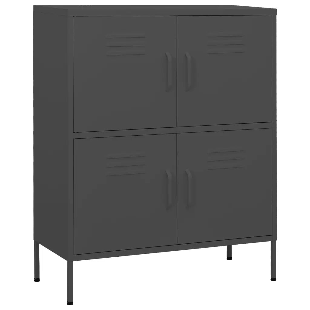 Armadietto Antracite 80x35x101,5 cm in Acciaio 336141