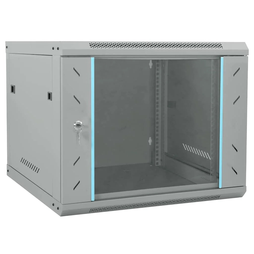 Armadio di rete in stile industriale dal design pulito armadio per ufficio 60 x 60 x 50 cm acciaio grigio 02_0059068